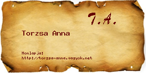 Torzsa Anna névjegykártya